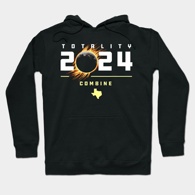 Combine Texas 2024 Total Solar Eclipse Hoodie by SanJKaka